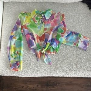 ZARA Multicolor Crop Top